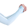 Mulheres de verão Sun Protection Cooling Arm Sleeves manga de braço elástico de compressão de cor pura
